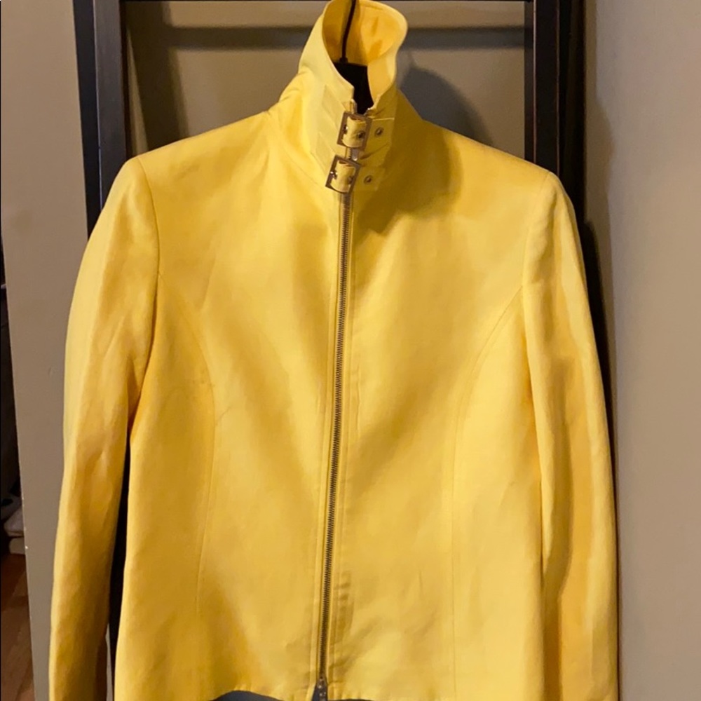 Dana Buchman Yellow Blazer size 6 - Picture 2 of 7